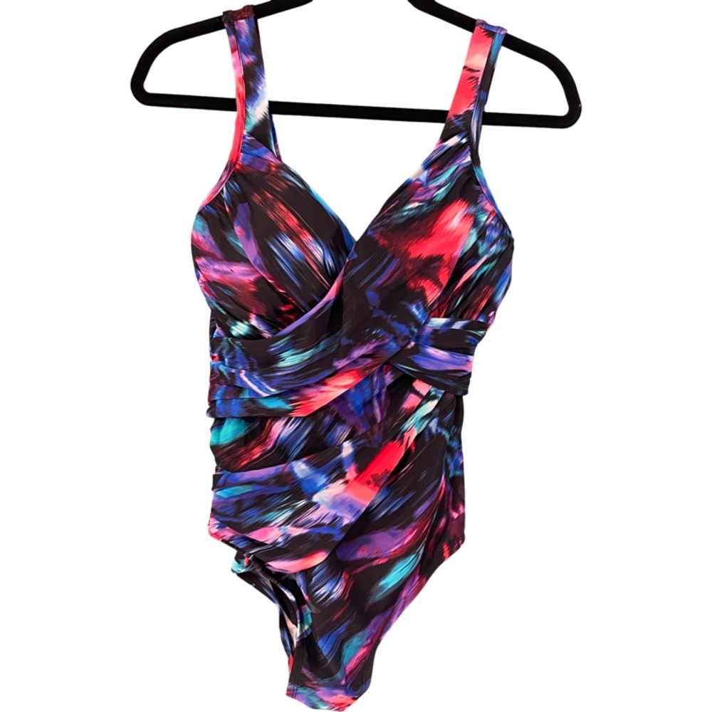 Miraclesuit Revele Slimming Underwire Bra One Piece Swimsuit Size 6
